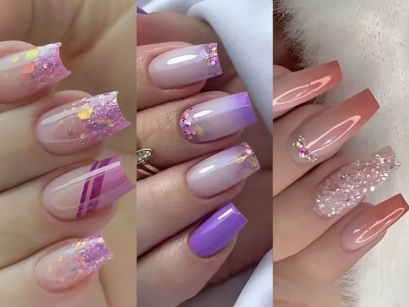 Mách nàng 20+ mẫu nail kim tuyến lấp lánh, đầy cuốn hút