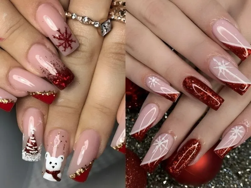 Mách nàng 20+ mẫu nail kim tuyến lấp lánh, đầy cuốn hút