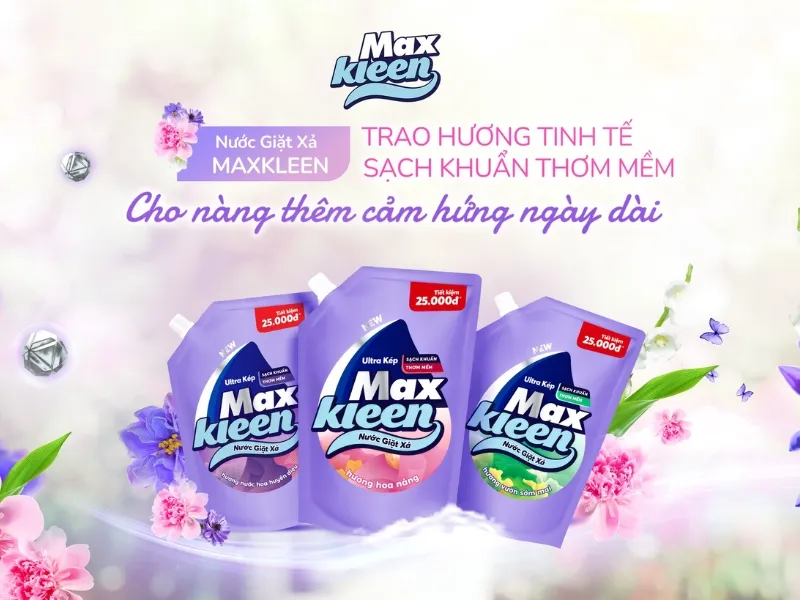 Nước giặt MaxKleen mùi nào thơm nhất? 5+ mùi hương bạn nên thử