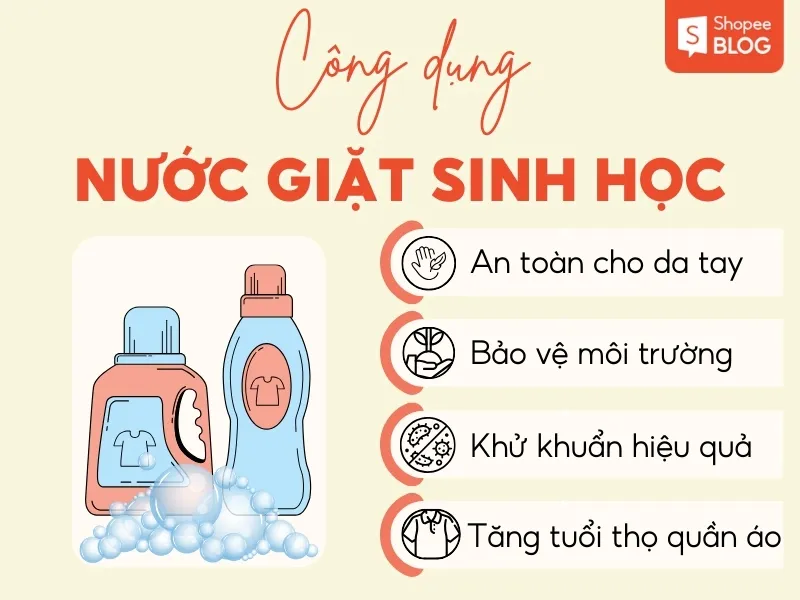 Nước giặt sinh học là gì? 5+ nước giặt sinh học lành tính