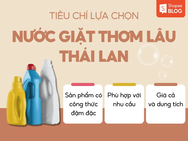 Nước giặt Thái Lan loại nào thơm lâu và chất lượng nhất?