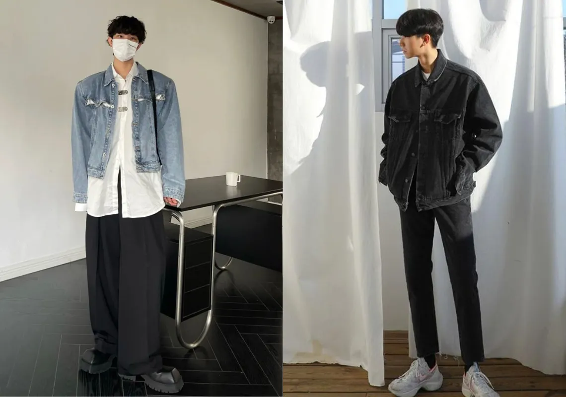 Phối đồ với áo khoác jean nam cùng 15+ outfit thu hút