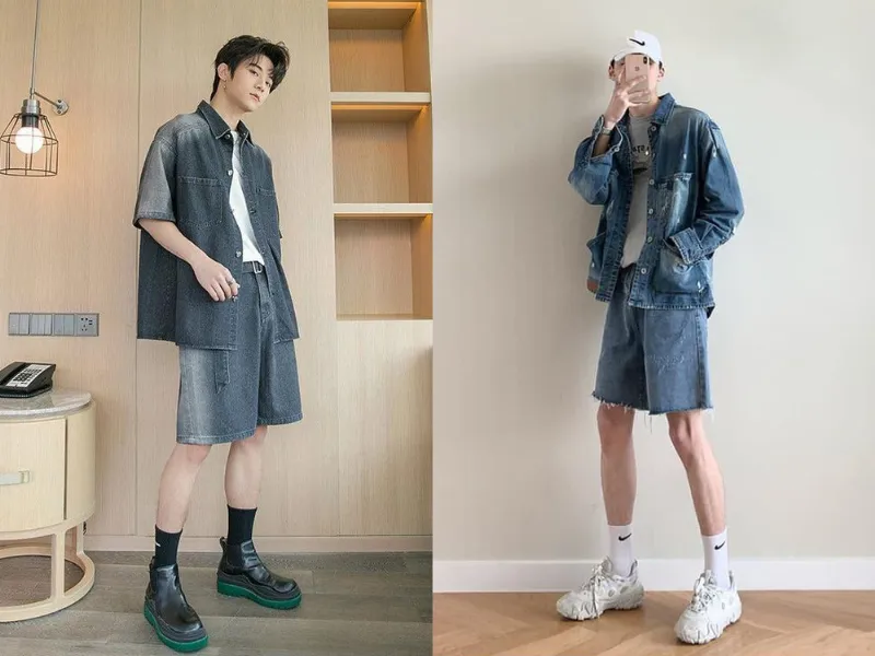 Phối đồ với áo khoác jean nam cùng 15+ outfit thu hút