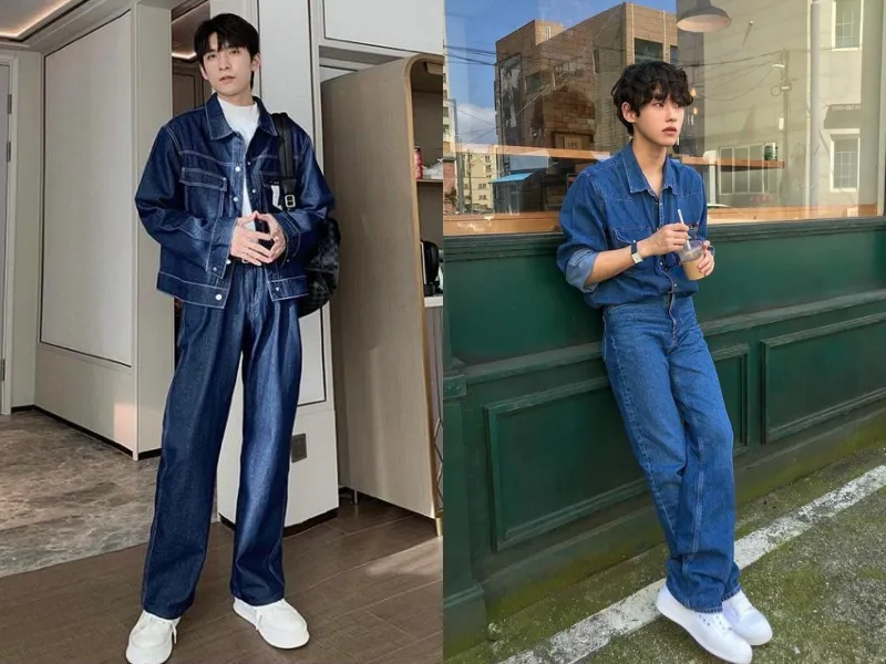 Phối đồ với áo khoác jean nam cùng 15+ outfit thu hút