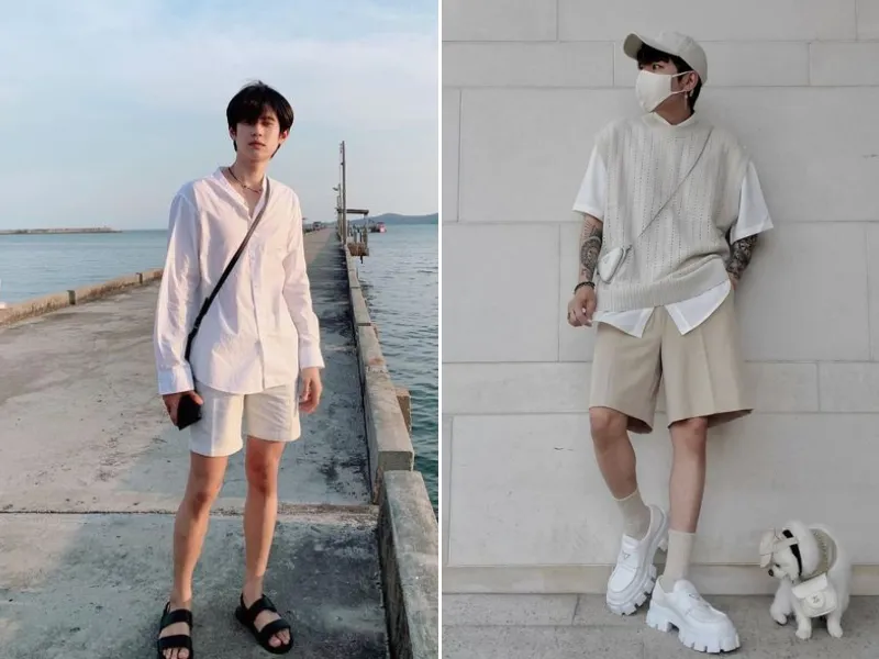 Quần trắng phối áo màu gì nam? 17+ outfit đẹp với quần trắng