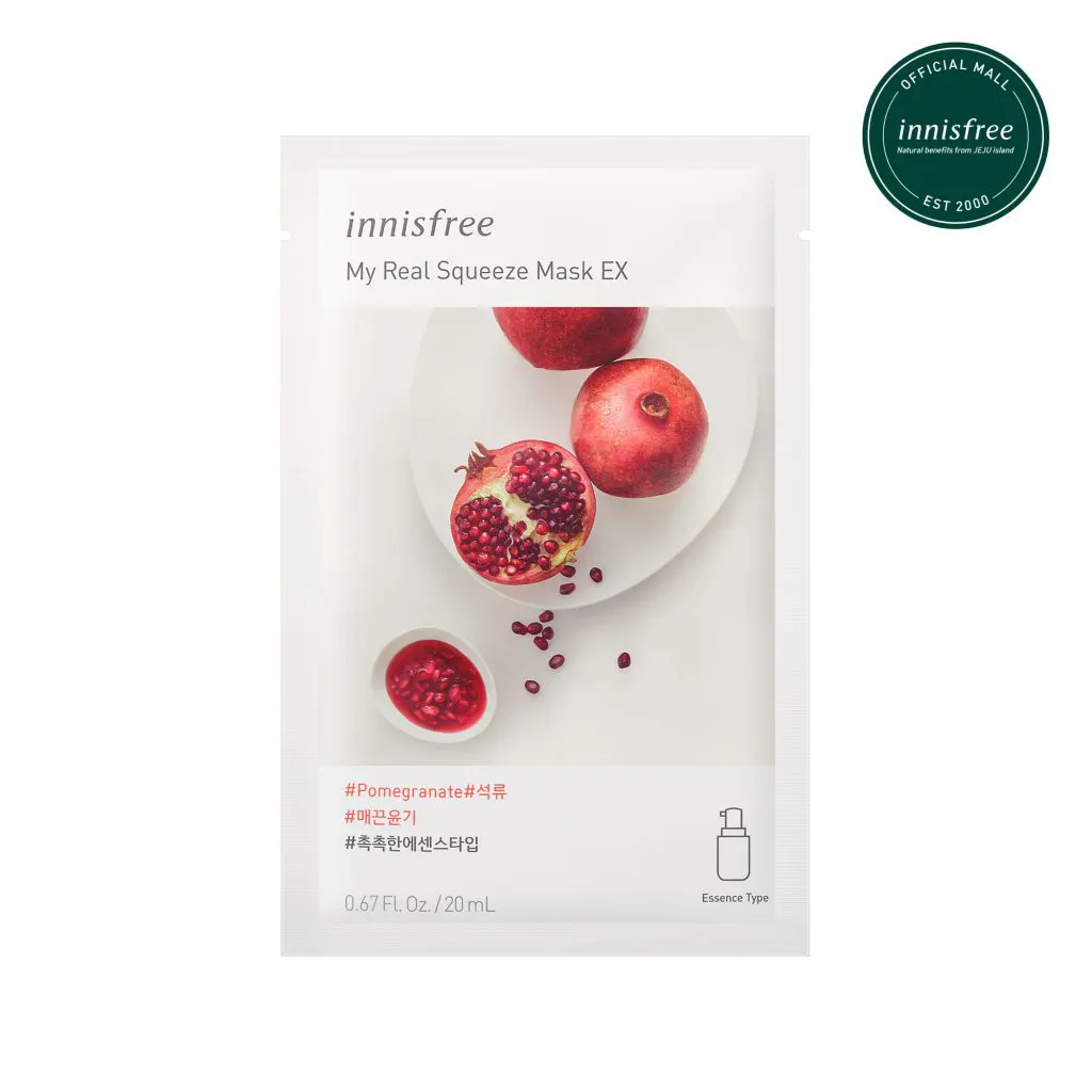 Review Mặt Nạ Giấy Dưỡng Ẩm Innisfree It’s Real Squeeze Mask