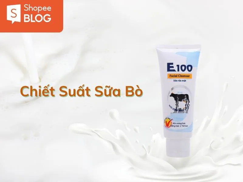 Review sữa rửa mặt E100: Giá hạt dẻ so với chất lượng