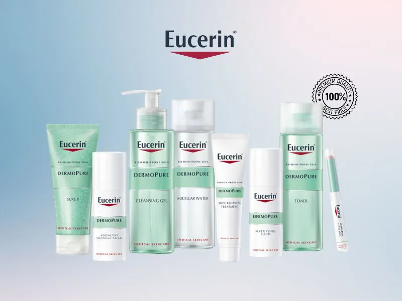 Review sữa rửa mặt Eucerin qua 5 dòng nổi bật của hãng