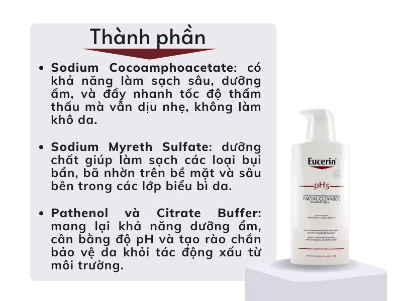 Review sữa rửa mặt Eucerin qua 5 dòng nổi bật của hãng