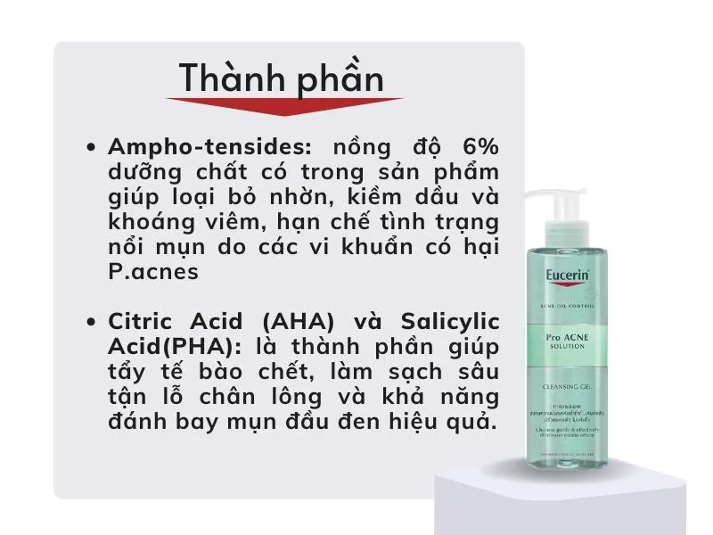 Review sữa rửa mặt Eucerin qua 5 dòng nổi bật của hãng