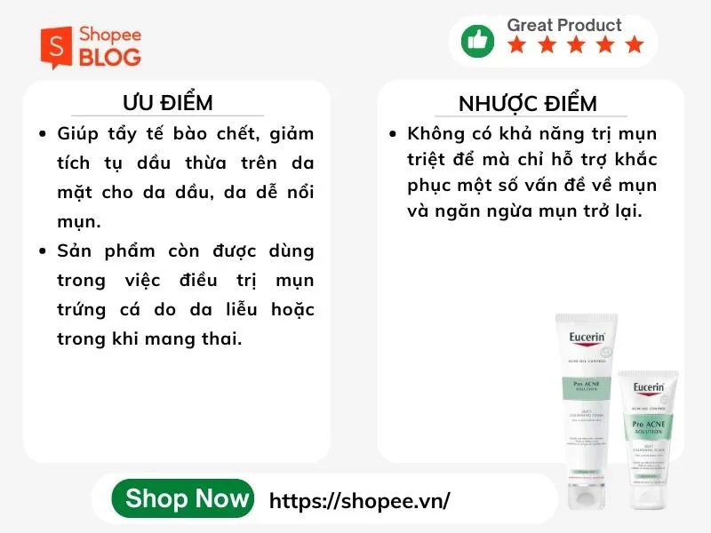 Review sữa rửa mặt Eucerin qua 5 dòng nổi bật của hãng