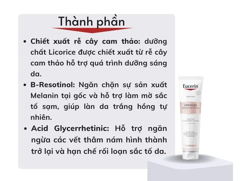 Review sữa rửa mặt Eucerin qua 5 dòng nổi bật của hãng