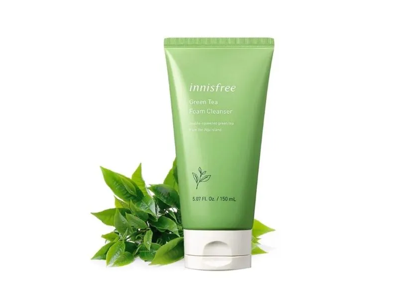 Review sữa rửa mặt Innisfree trà xanh Green Tea Foam Cleaner