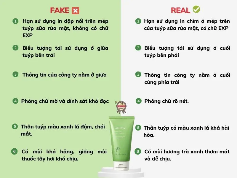 Review sữa rửa mặt Innisfree trà xanh Green Tea Foam Cleaner