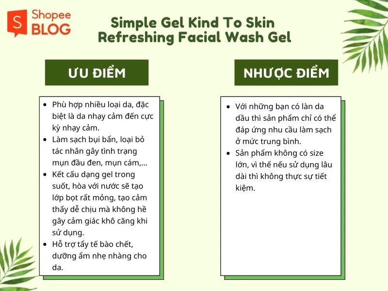 Review sữa rửa mặt Simple nhẹ dịu, an toàn dành cho giới trẻ