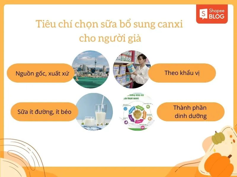 Review top 10 sữa bổ sung canxi cho người già được tin dùng