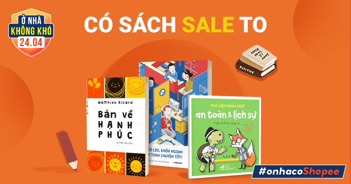 Shopee khuyến mãi sách hay cho cả gia đình