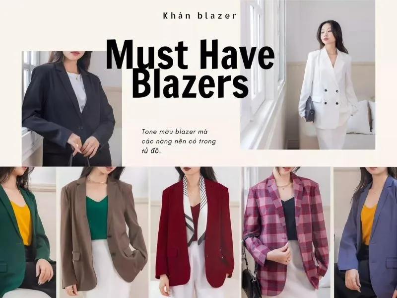 Top 21+ cách phối đồ với áo blazer nữ không nhàm chán cho các nàng sành điệu