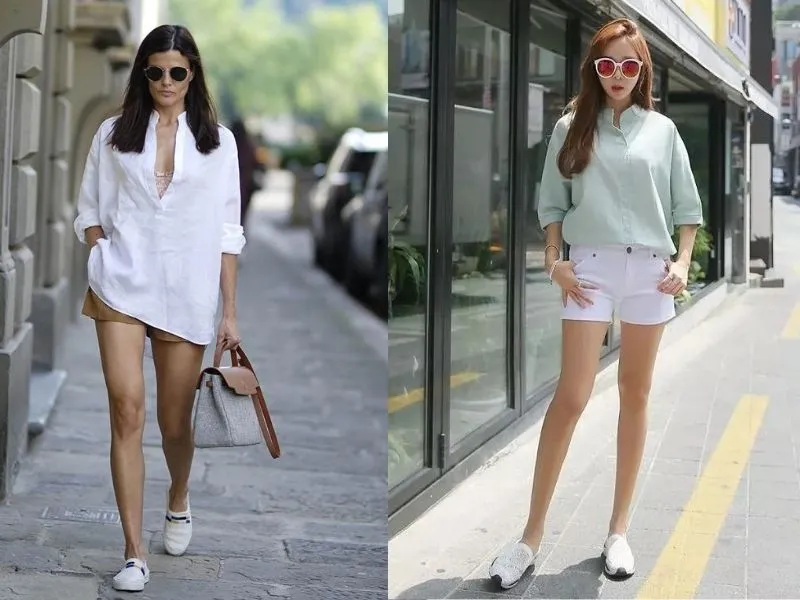 Top 21+ mẹo phối đồ với quần short nữ xinh và xịn