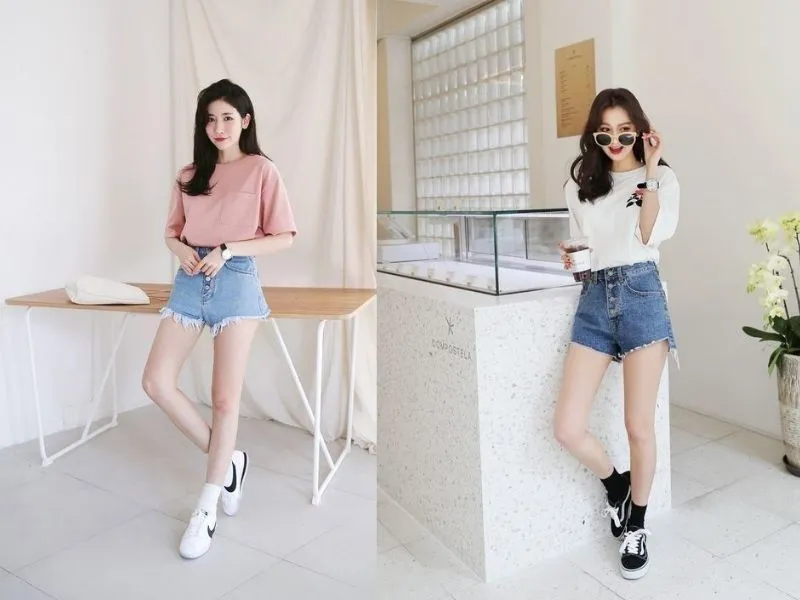 Top 21+ mẹo phối đồ với quần short nữ xinh và xịn