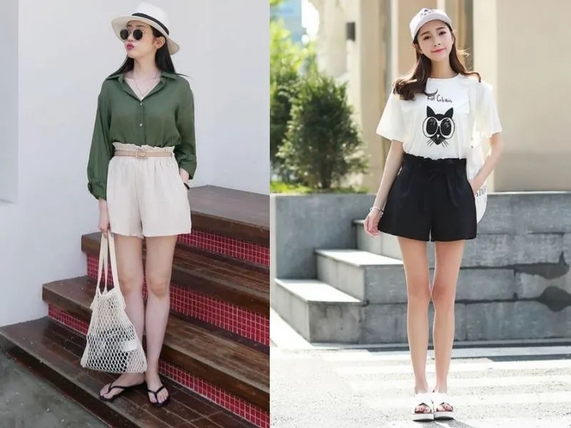 Top 21+ mẹo phối đồ với quần short nữ xinh và xịn