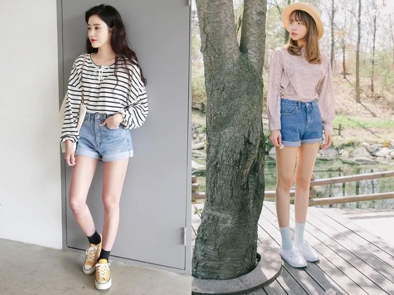 Top 21+ mẹo phối đồ với quần short nữ xinh và xịn