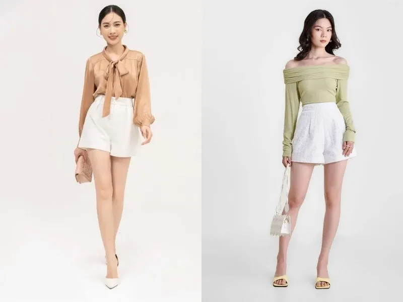 Top 21+ mẹo phối đồ với quần short nữ xinh và xịn