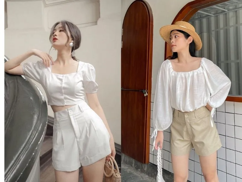 Top 21+ mẹo phối đồ với quần short nữ xinh và xịn