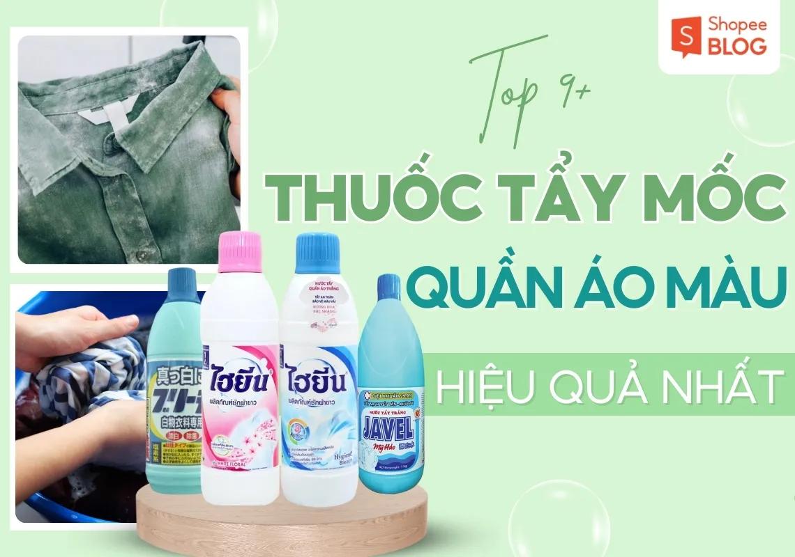 Top 9+ thuốc tẩy mốc quần áo màu hiệu quả nhất hiện nay